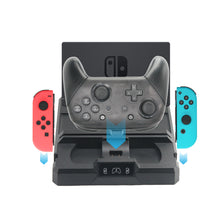Load image into Gallery viewer, NEXILUX Game Storage and Controller Charging Stand compatible with Switch