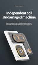 Load image into Gallery viewer, NEXiLUX 4 in 1 Magnetic Flat Foldable Wireless Charging Station with a Night Light NXL-95280 - Black