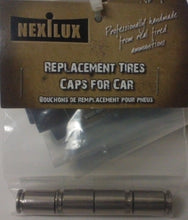 Load image into Gallery viewer, NEXILUX GENUINE Bullet Casing Valve Tire Caps for Car, Silver/Nickel, Set of 4