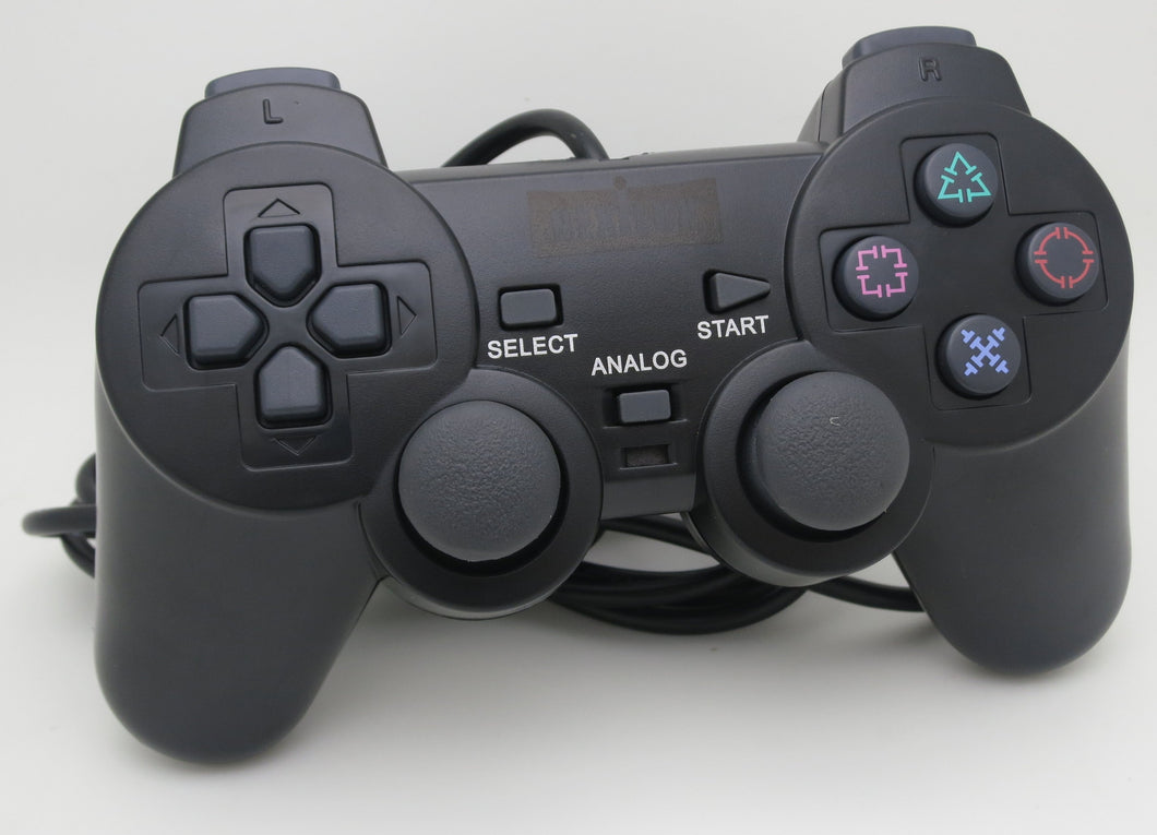 PS2 Controller Compatible with Sony Playstation 2 & Ps1 / Psone, Black