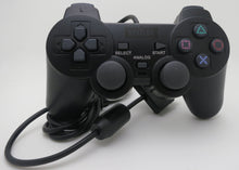 Load image into Gallery viewer, PS2 Controller Compatible with Sony Playstation 2 & Ps1 / Psone, Black