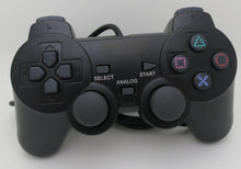 Load image into Gallery viewer, PS2 Controller Compatible with Sony Playstation 2 & Ps1 / Psone, Black