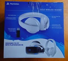 Load image into Gallery viewer, PlayStation Gold Wireless Headset White - PlayStation 4 - Renewed