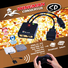 Load image into Gallery viewer, Brook Wingman SD Support PS5/ Xbox Series X/S/ Xbox 360/ Xbox One/Xbox Elite 1 /Xbox Elite Series 2/PS3/ PS4/Switch Pro Controllers on Dreamcast Saturn PC X-Input Gaming Adapter Turbo and Remap
