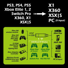 Load image into Gallery viewer, Brook Wingman XB Support PS5 Xbox Series X/S PS4 PS3 Xbox One Xbox 360 Xbox Elite 1 Xbox Elite 2 Switch Pro Controllers on Xbox Series X/S Xbox One Xbox 360 Xbox Adapter Turbo and Remap