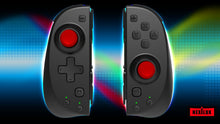 Load image into Gallery viewer, NEXiLUX Motion Controllers pair with a USB Type-C Charging Cable & Joy-Con Alternative compatible with Nintendo Switch - Black