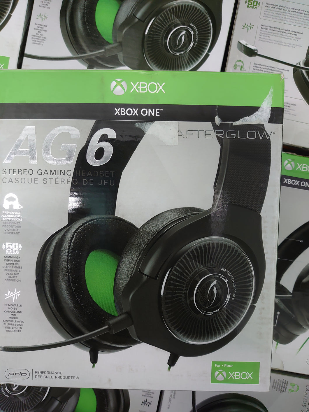PDP Xbox One Afterglow AG 6 Wired Gaming Headset, 048-103-NA-BK - RENEWED