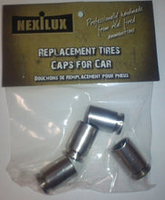 Load image into Gallery viewer, NEXILUX GENUINE Bullet Casing Valve Tire Caps for Car, Silver/Nickel, Set of 4
