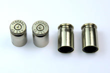 Load image into Gallery viewer, NEXILUX GENUINE Bullet Casing Valve Tire Caps for Car, Silver/Nickel, Set of 4
