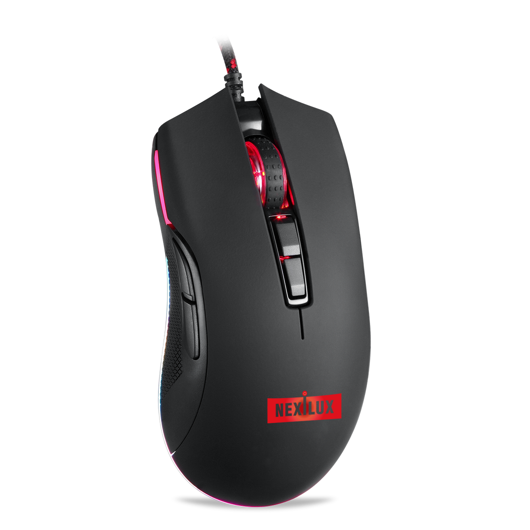 GAMING MOUSE with Customizable RGB Backlight LED - Windows PC, MAC & KBM Adapter