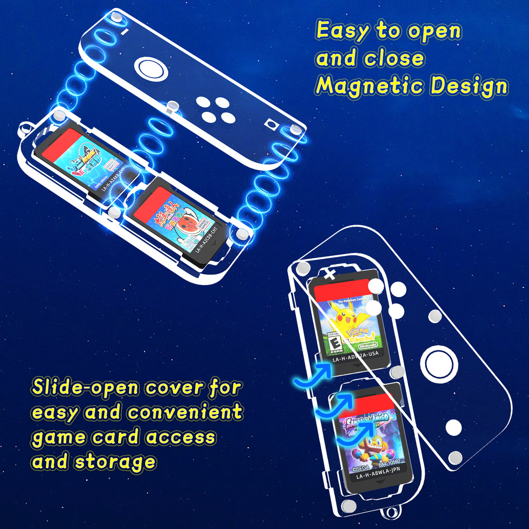 NEXiLUX Transparent Magnetic Switch Game Card Storage Pendant