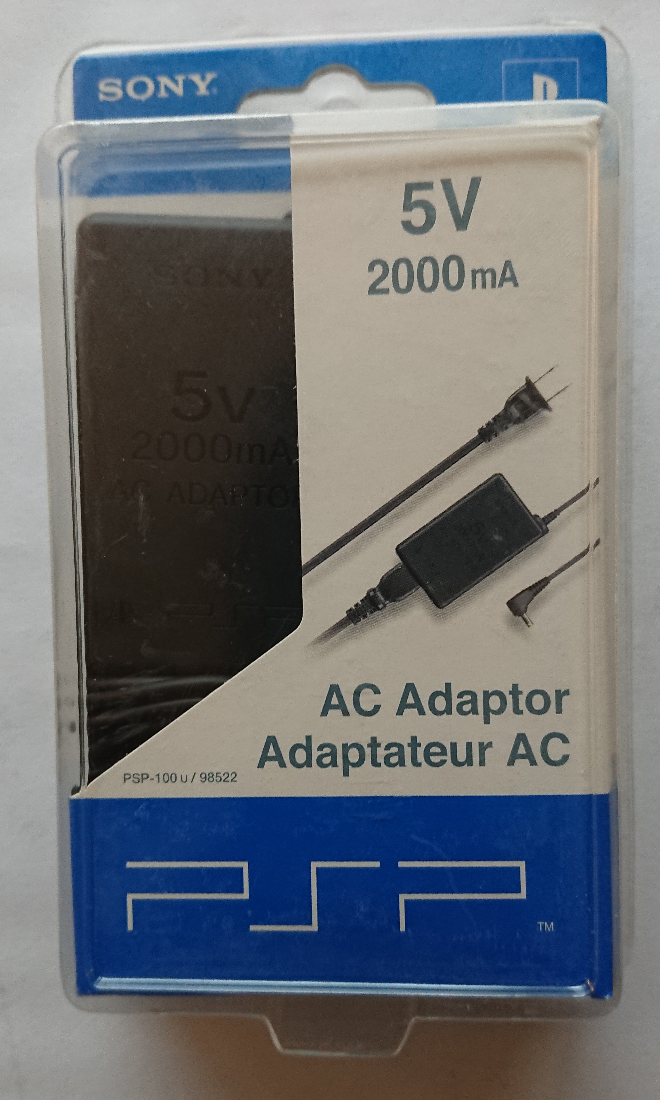ORIGINAL AC Adaptor for Sony PSP Wall Charger - 5V 2000mA Factory Seal ...
