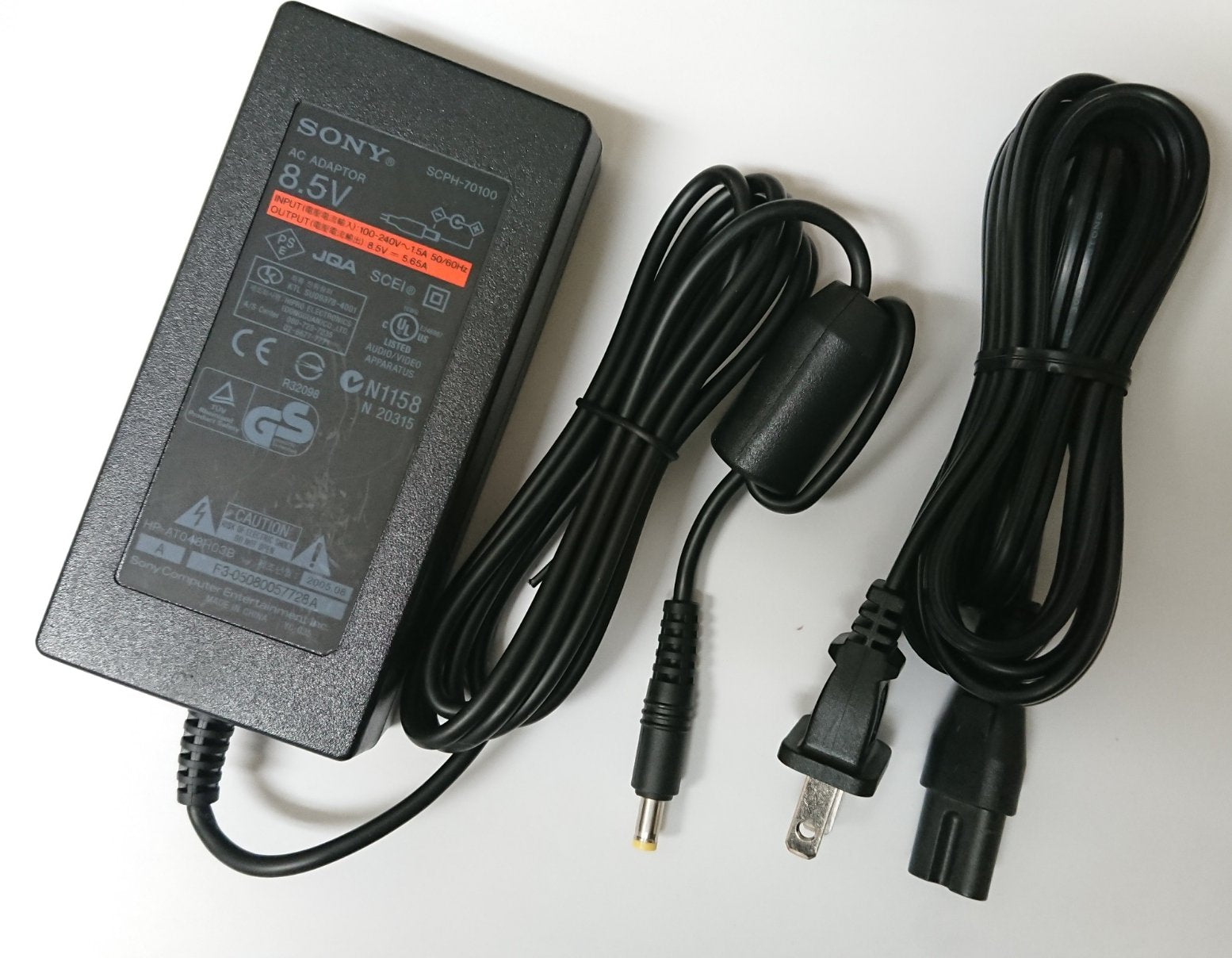 Original PlayStation 2 ( PS2 ) SLIM AC Adapter SCPH-70100 with Power Cord Bulk Packaging
