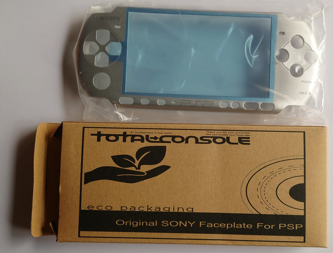 Totalconsole OEM Component faceplate for PSP 3000 / 3001 / 3002 Faceplate - Mystic Silver