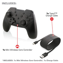 Load image into Gallery viewer, Nyko Mini Wireless Core Controller - Compatible with Switch, Lite, Android devices and PC - Ergonomic Mini Controller - Turbo Functionality - Perfect for All Gamers - Nintendo Switch
