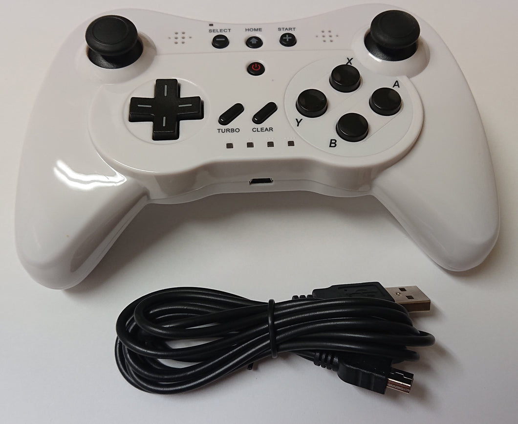 NEXiLUX Wireless Pro Controller Gamepad for Nintendo Wii U, White